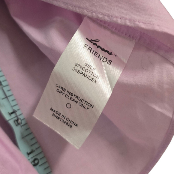 Lovers and Friends M Revolve Bow Blouse Pink True Wrap Ruched Sleeves - Picture 4 of 6